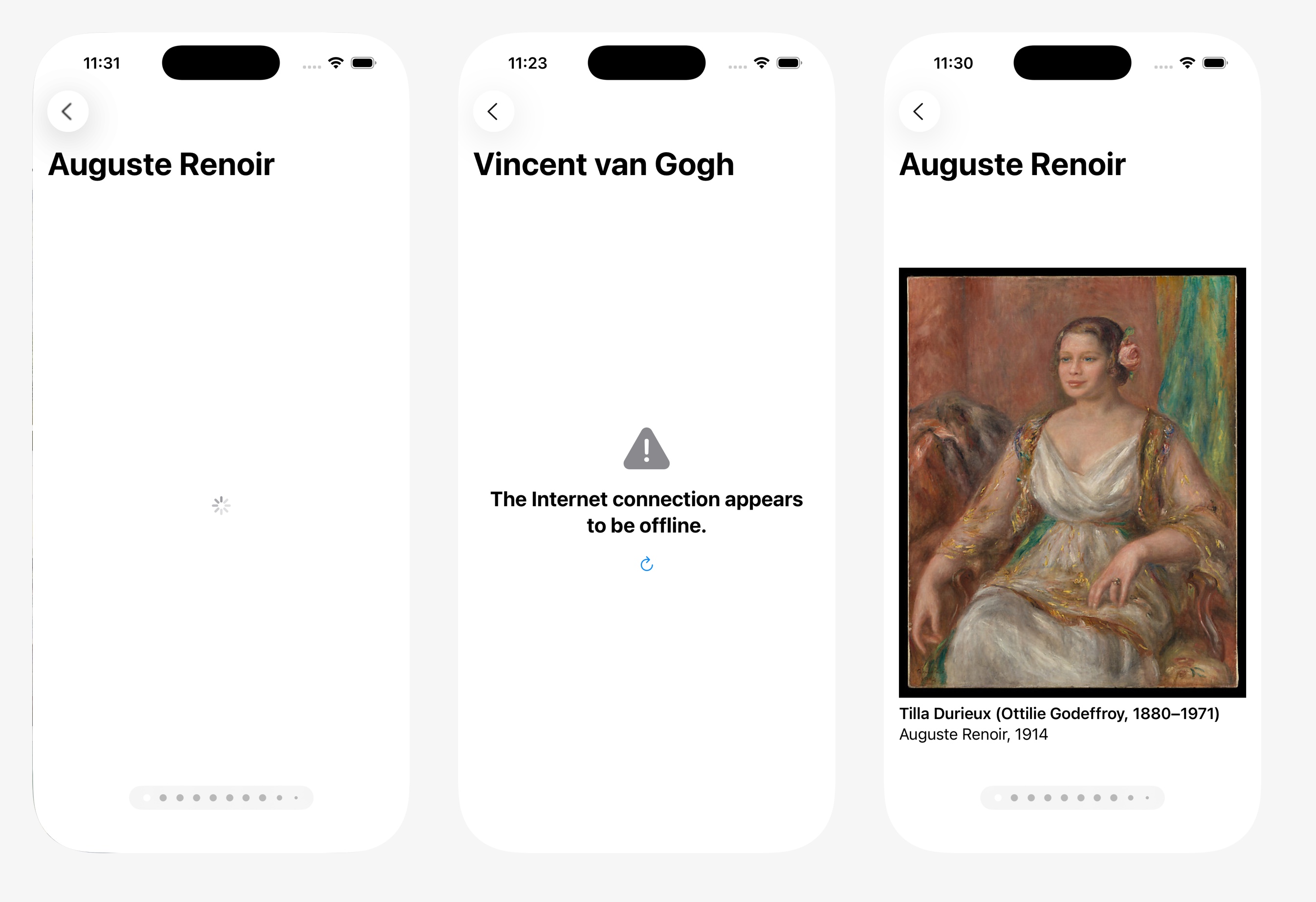Loading states example